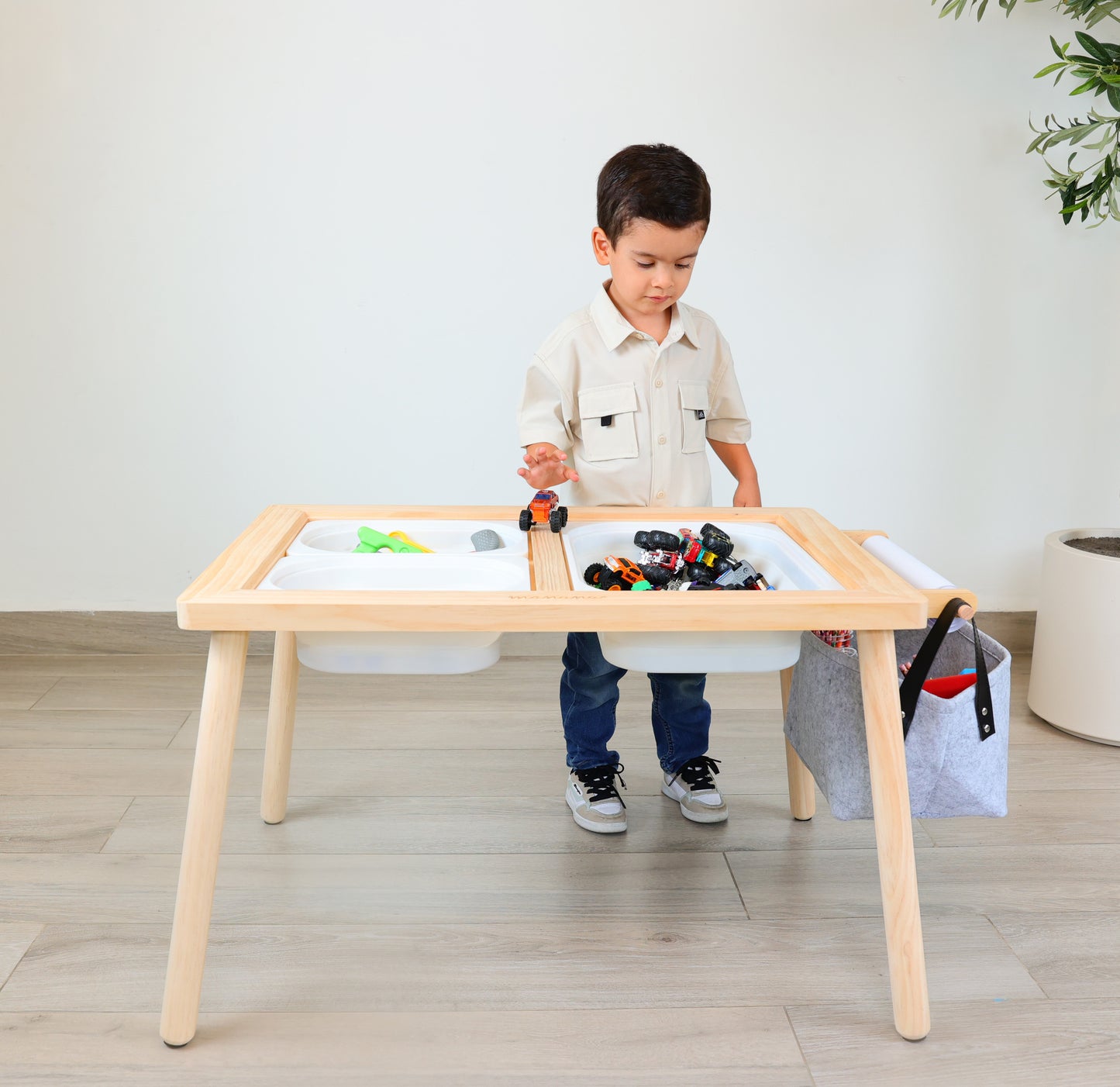 Mesa sensorial para niños