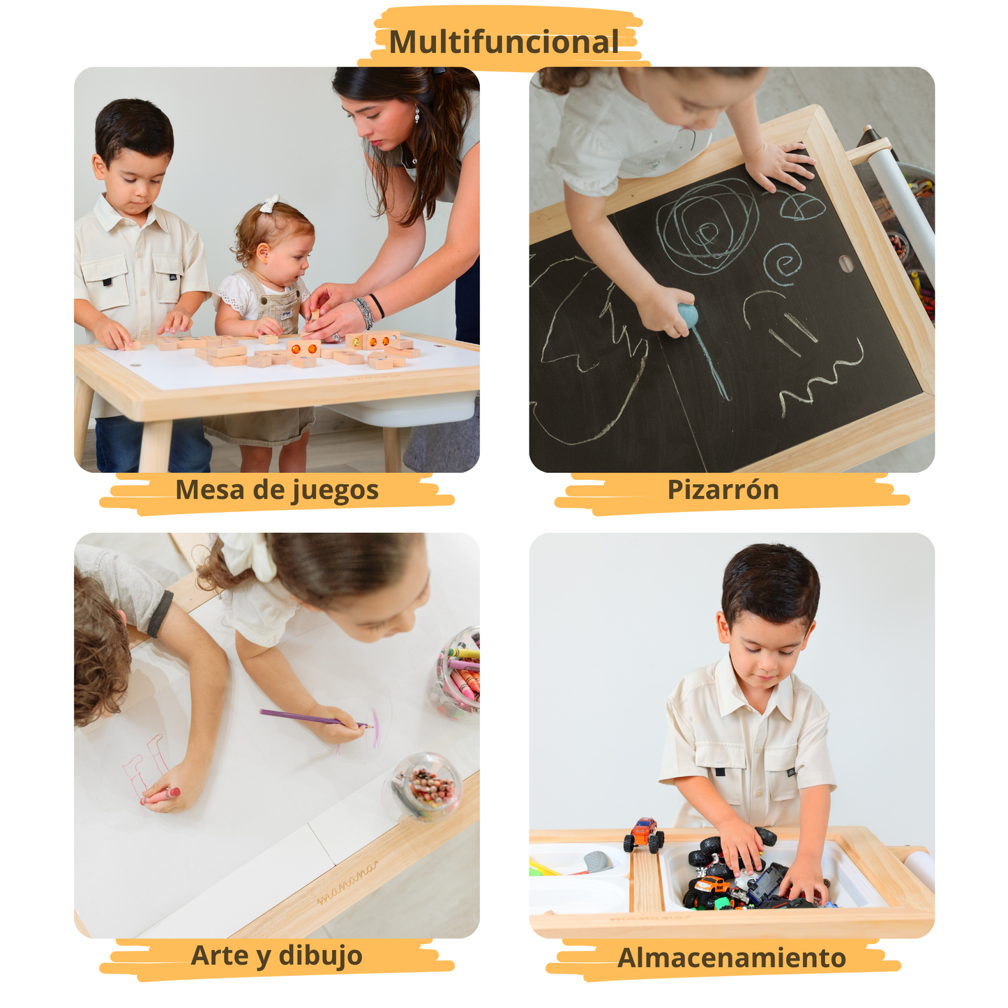 Mesa sensorial para niños