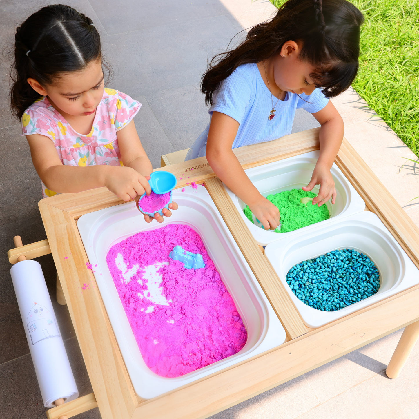 Mesa sensorial para niños