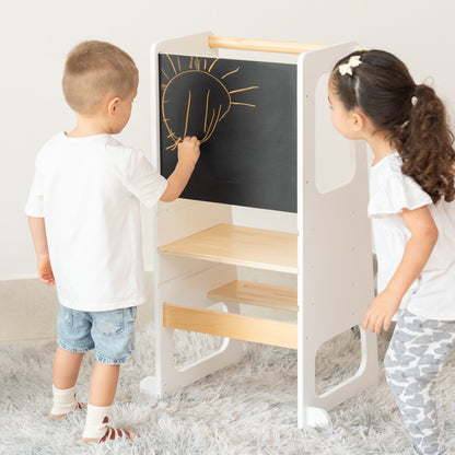 Torre de 3 niveles y pizarrón