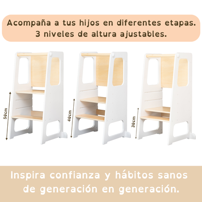 Torre de 3 niveles y pizarrón